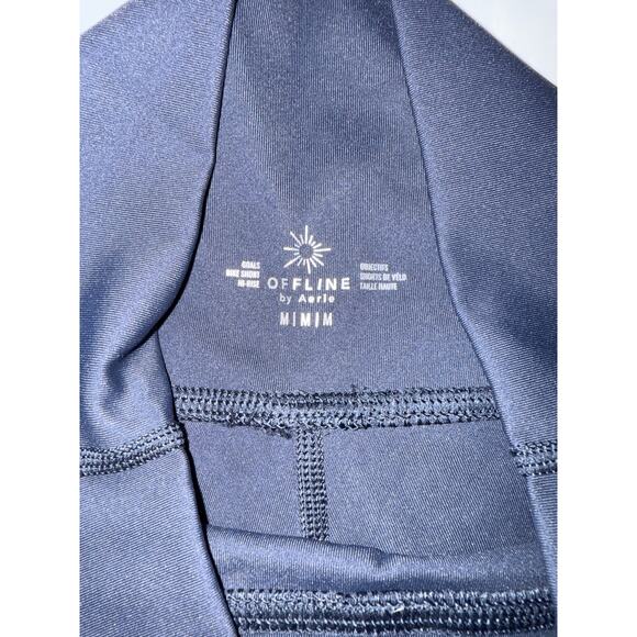 AERIE SIZE M Medium Bike short Navy Blue - Picture 2 of 2